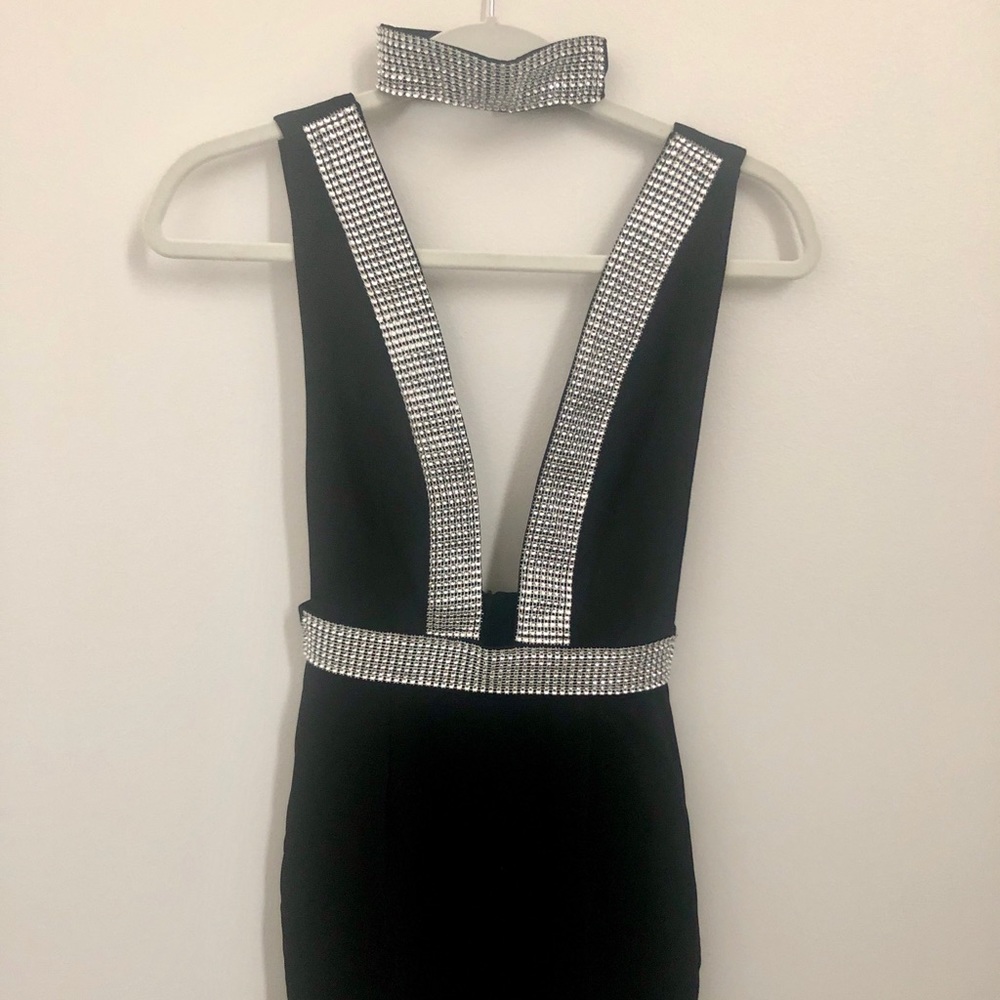 Julieta Rhinestone Choker Dress-XXS SOLD OUT - Picture 4 of 6